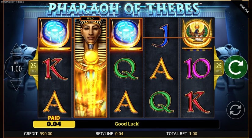 Pharaoh of Thebes slot screen 2