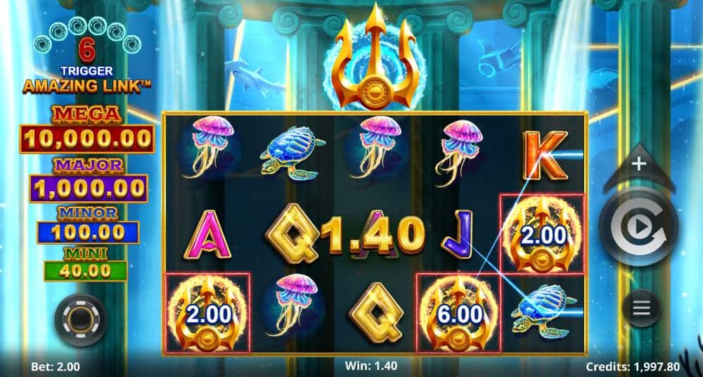 Amazing Link Poseidon slot review