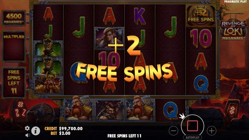 Revenge of Loki Megaways slot screen 4