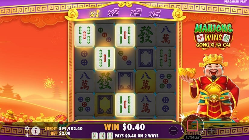 Mahjong Wins Gong Xi Fa Cai slot screen 2