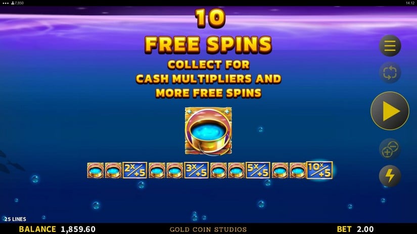 Fishing Deeper Floats of Cash slot screen 3