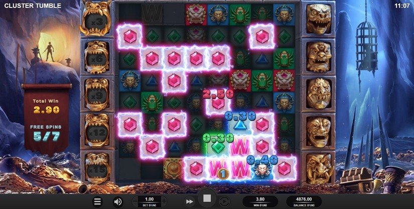 Cluster Tumble slot screen 5