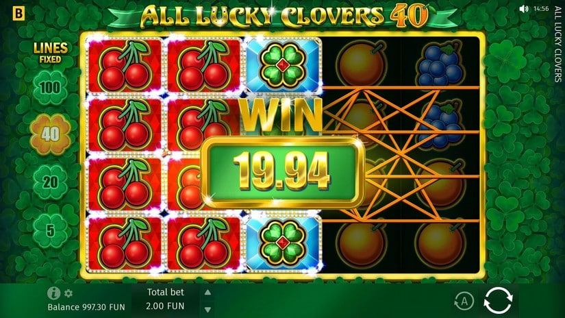 All Lucky Clovers 5 slot screen 3