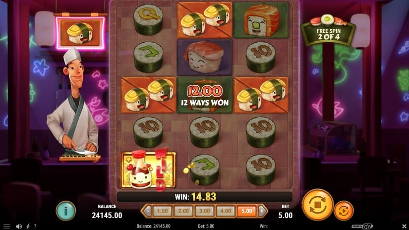 Slashimi slot screen 6