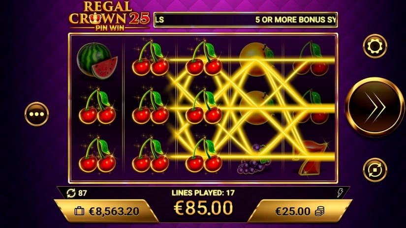 Regal Crown 25 slot screen 4