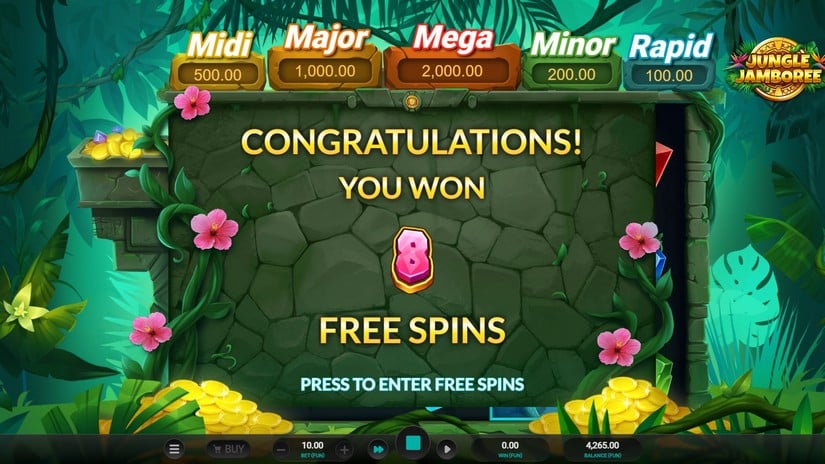 Jungle Jamboree slot screen 4