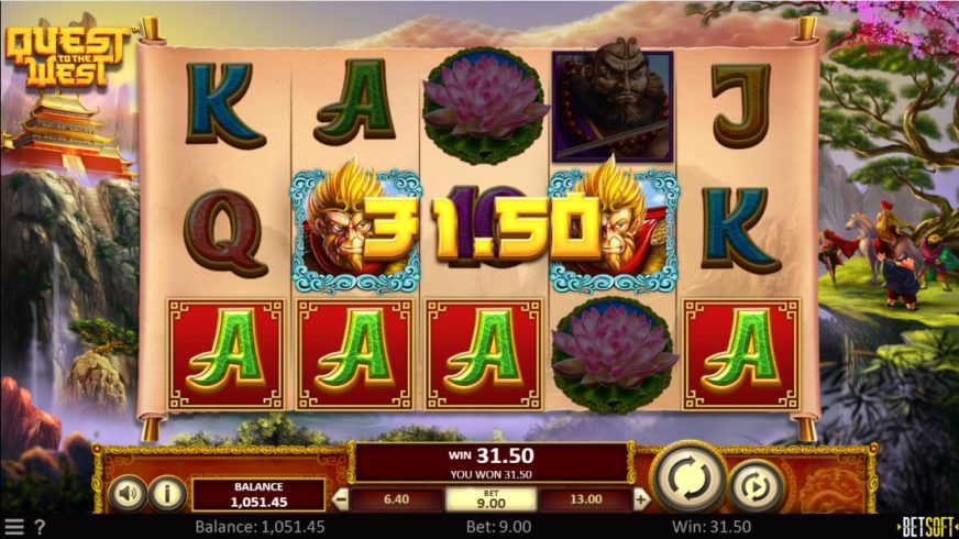 Quest to the West slot screen 2