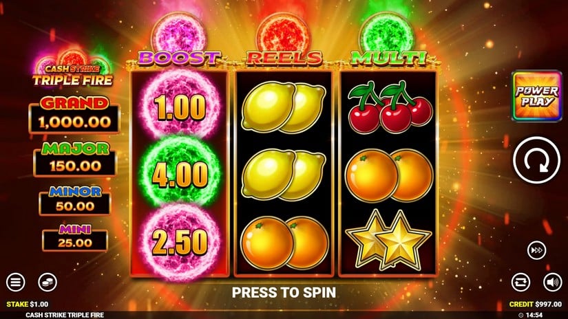Cash Strike Triple Fire slot screen 2