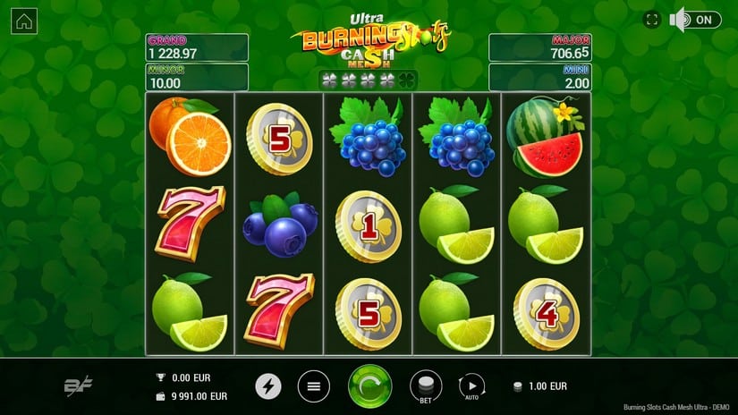 Burning Slots Cash Mesh Ultra slot screen 2