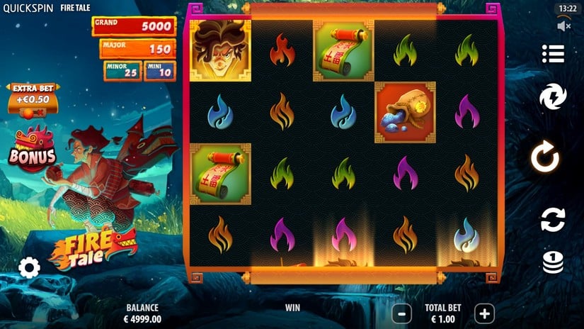 Fire Tale slot screen 1