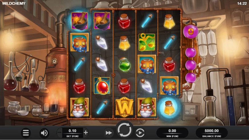 Wildchemy slot screen 1