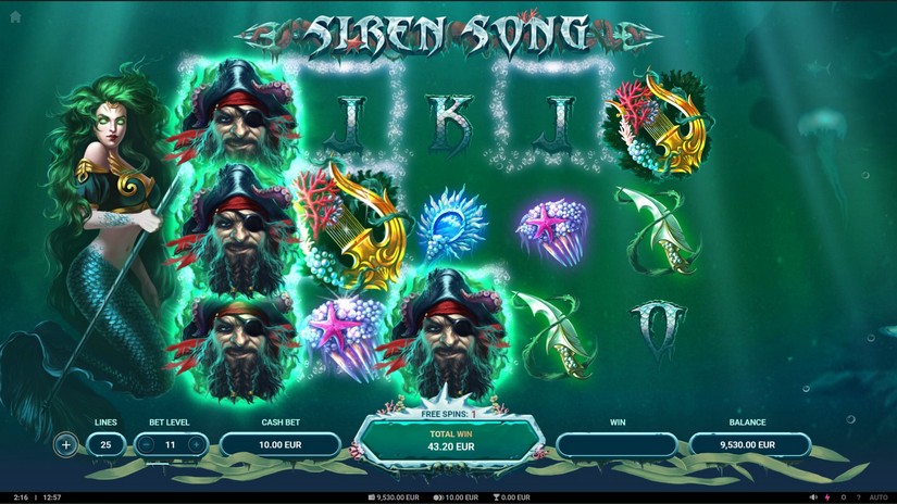 Siren Song slot screen 4
