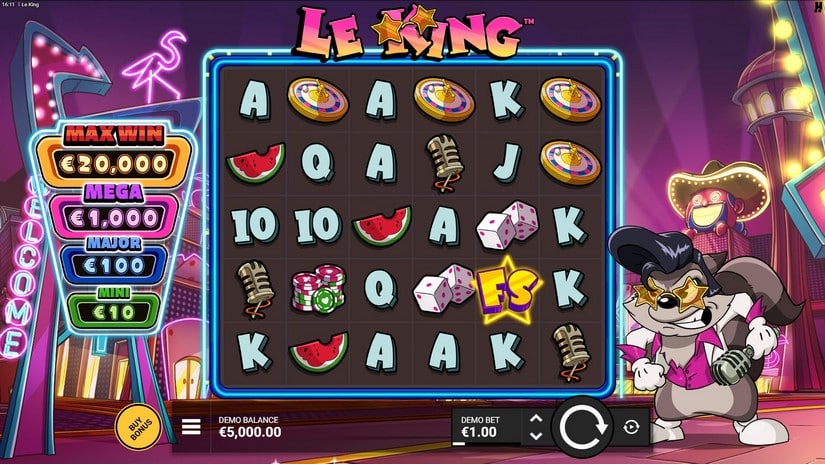 Le King slot screen 1