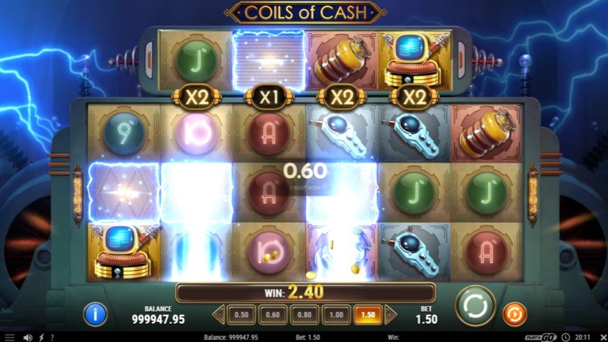 Coils of Cash slot screen 2