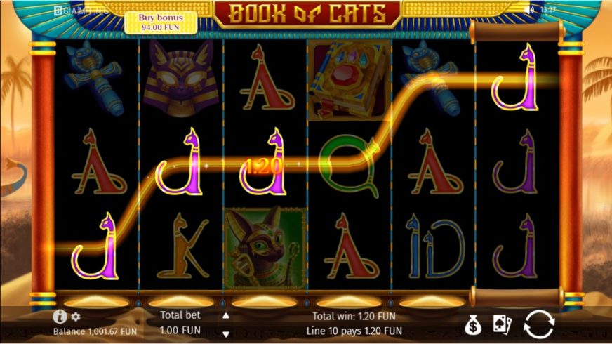 Book Of Cats slot screen 2