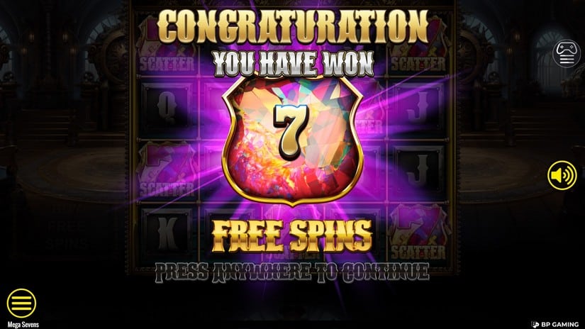 Mega Sevens slot screen 3