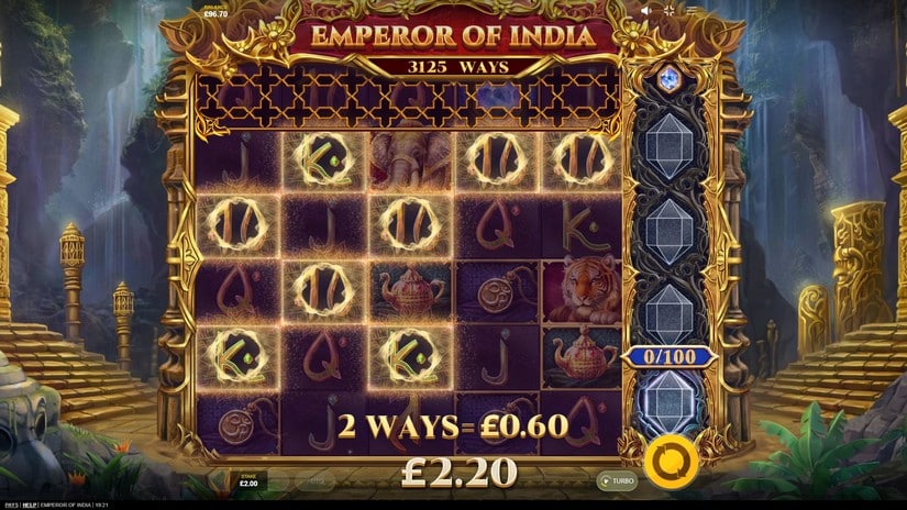 Emperor of India slot screen 2