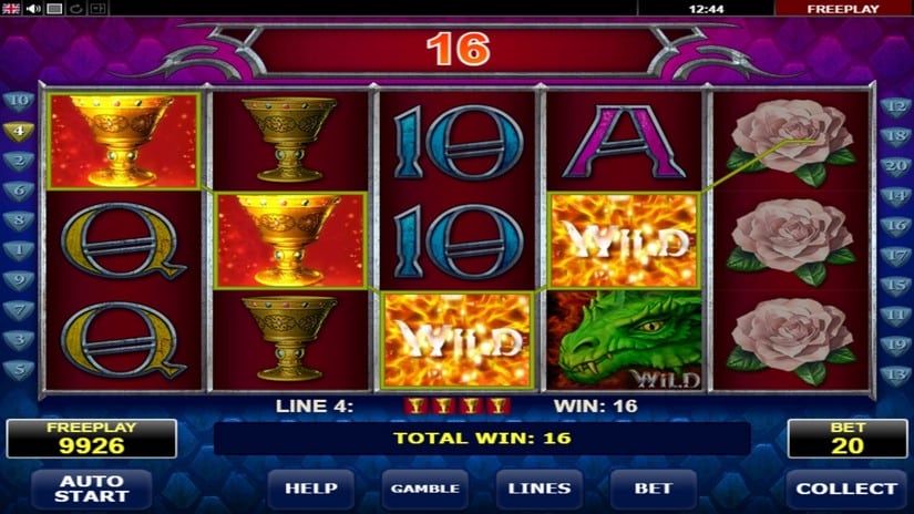 Dragons Kingdom slot screen 2