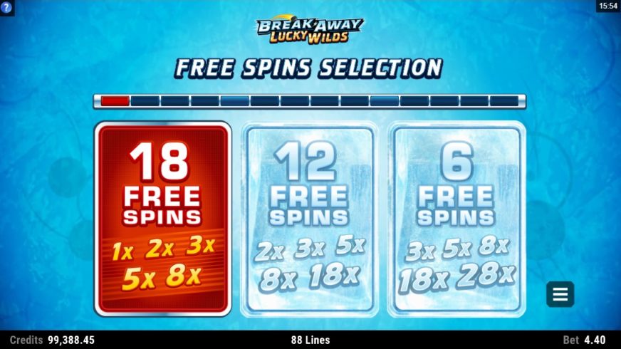 Break Away Lucky Wilds slot screen 4