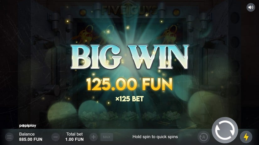 Five Guys slot screen 6