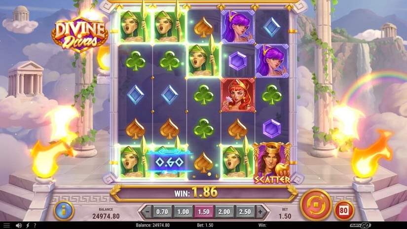 Divine Divas slot screen 4