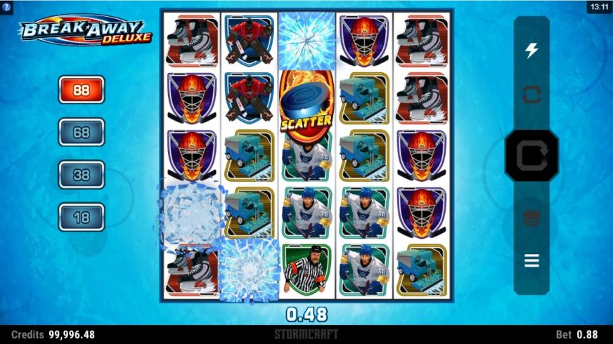 Break Away Deluxe slot screen 2