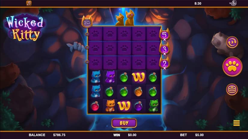 Wicked Kitty slot screen 1