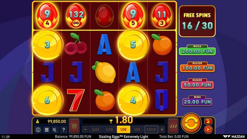 Sizzling Eggs™ Extremely Light slot screen 4
