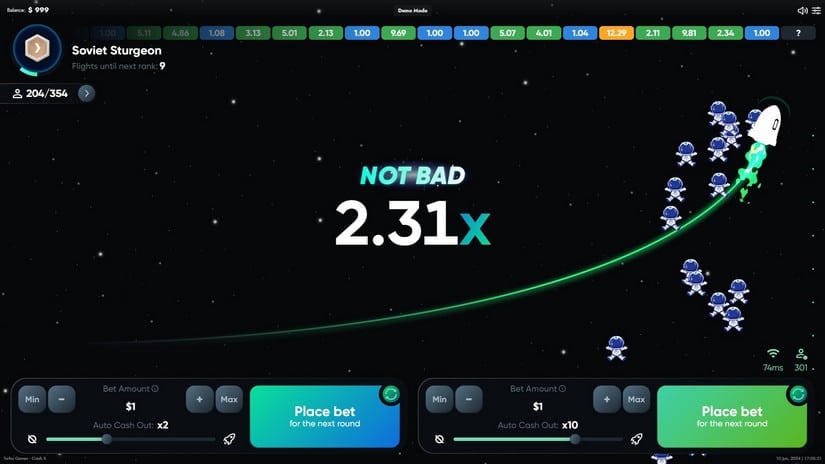 Crash X slot screen 2