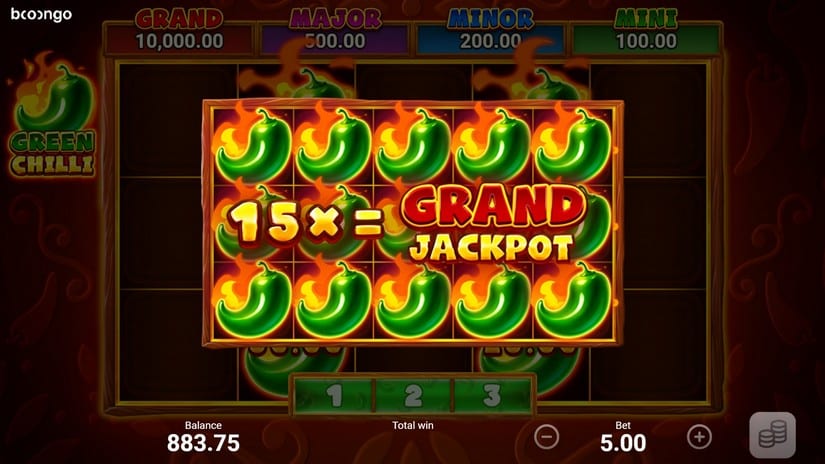 Green Chilli slot screen 5