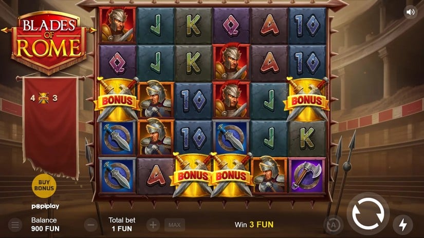 Blades of Rome slot screen 2
