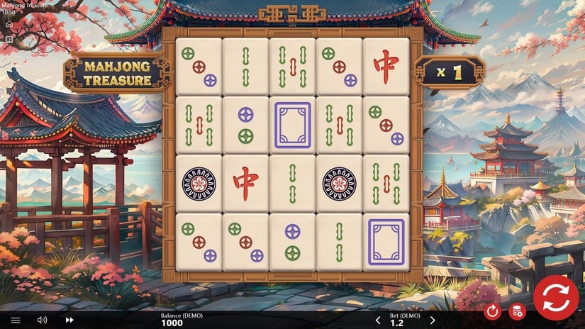 Mahjong Treasure slot screen 1