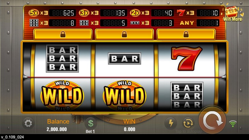 Golden Bank slot screen 1