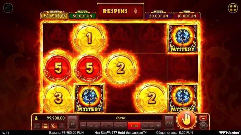 Hot Slot™: 777 Hold the Jackpot™ slot screen 4
