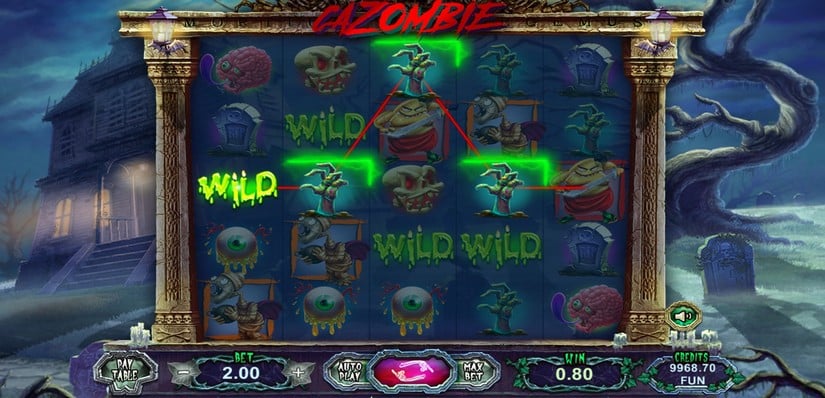Cazombie slot screen 4