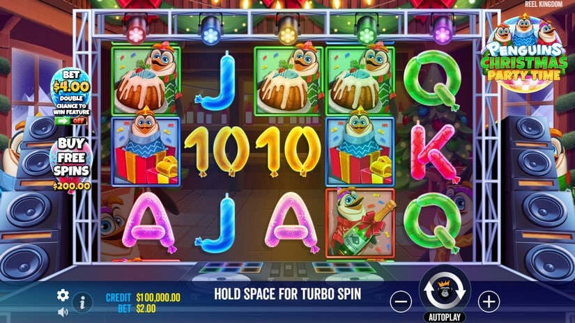 Penguins Christmas Party Time slot screen 1