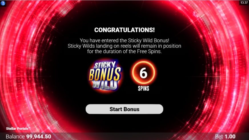 Stellar Portals slot screen 3