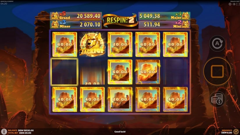 Majestic Wolf slot screen 4