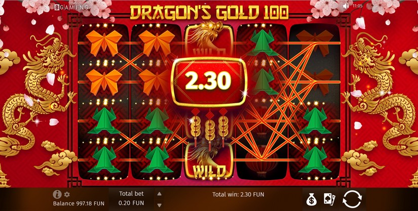 Dragon’s Gold 100 slot screen 5