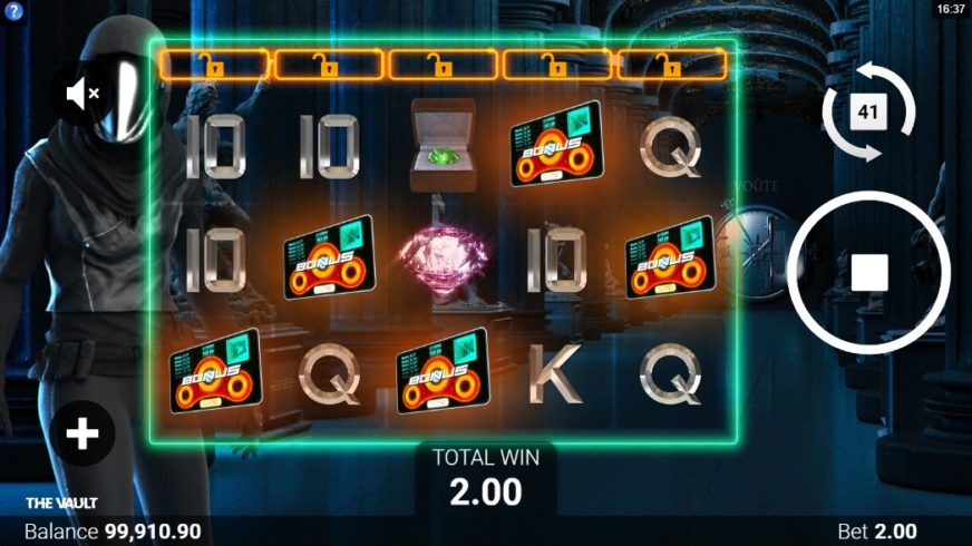 The Vault slot screen 3