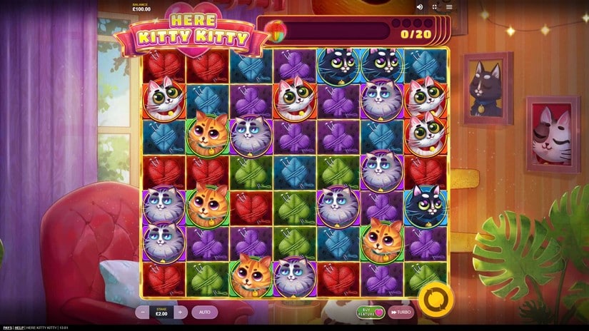Here Kitty Kitty slot screen 1