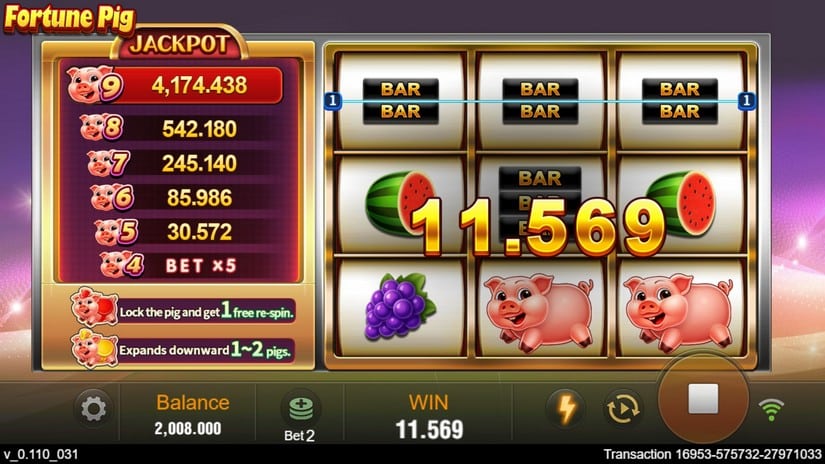 Fortune Pig slot screen 3