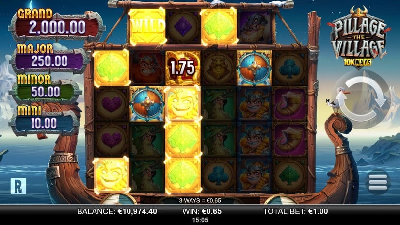 Pillage the Village 10k Ways slot screen 4
