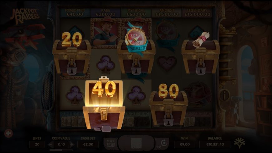 Jackpot Raiders slot screen 2