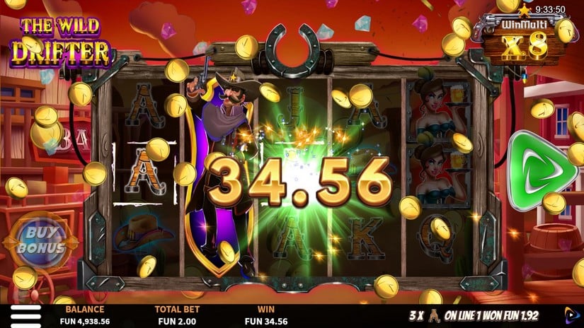 The Wild Drifter slot screen 3