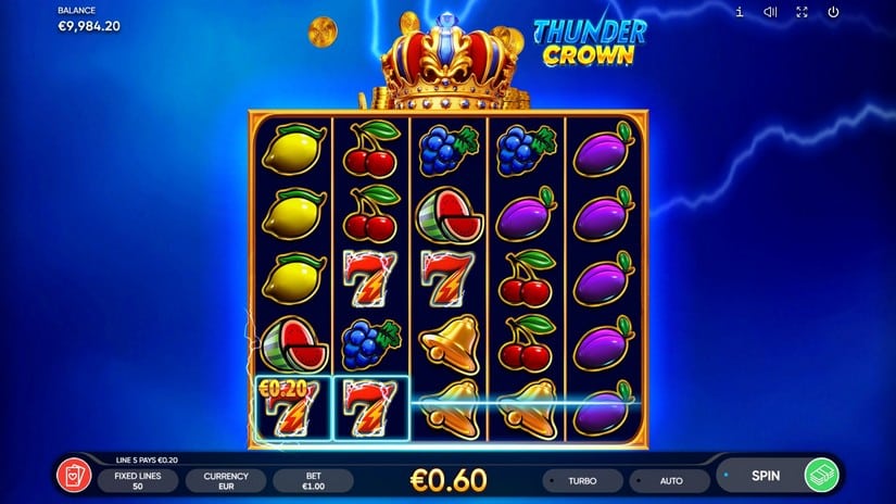 Thunder Crown slot screen 1