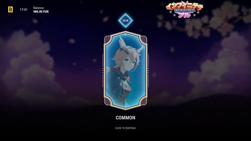 Infinity Pull slot screen 4