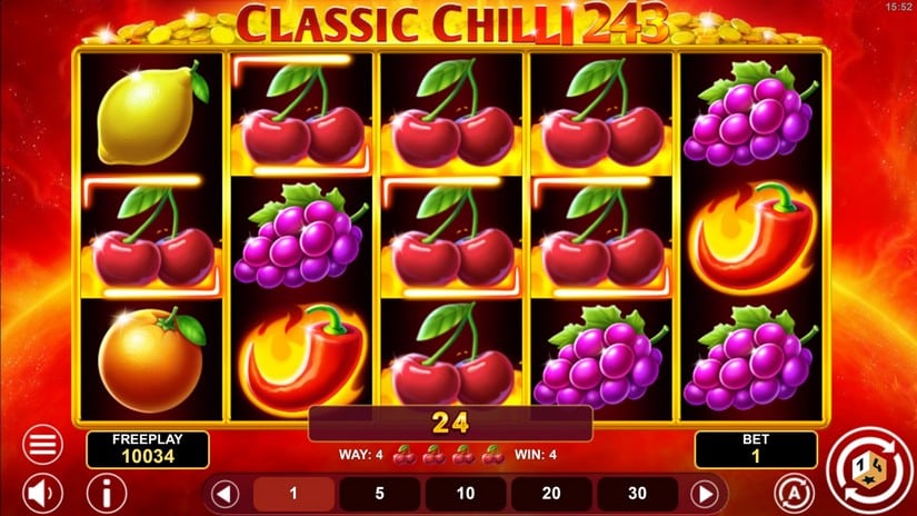 Classic Chili 243 slot screen 4