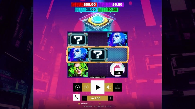 Bit Vault slot screen 1