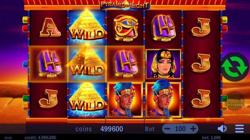 Pyramid of Light slot screen 2